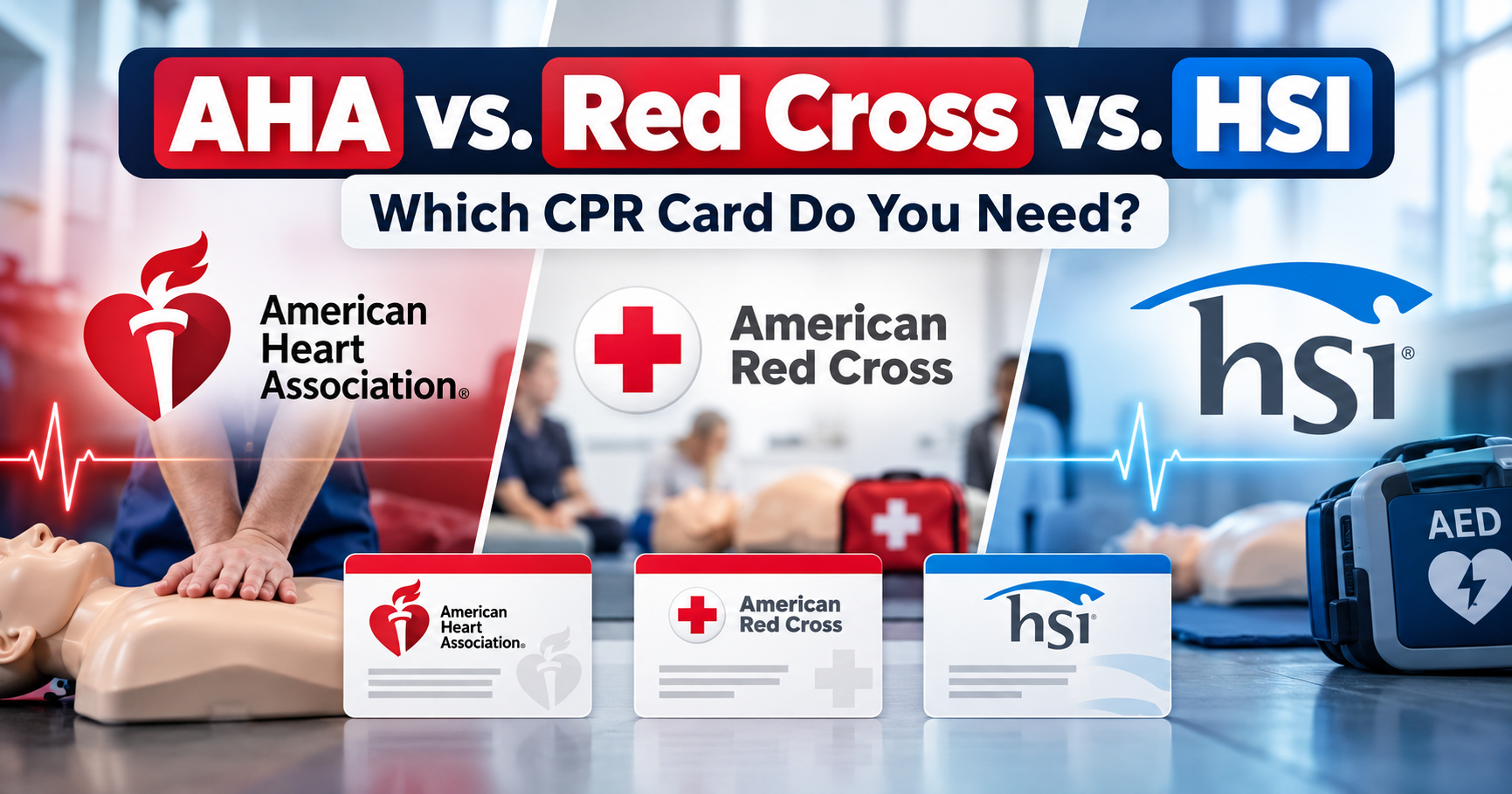 CPR Certification Card Comparison