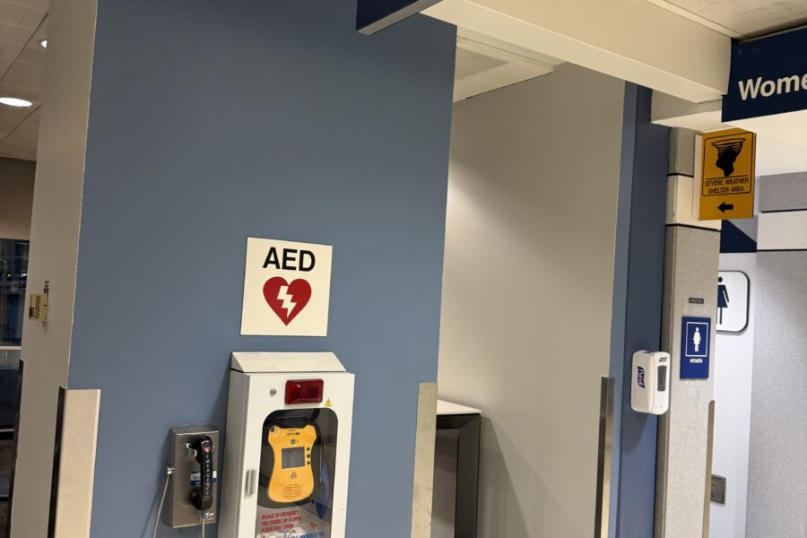 Lifeline AED installed at O'Hare Airport in Chicago, IL